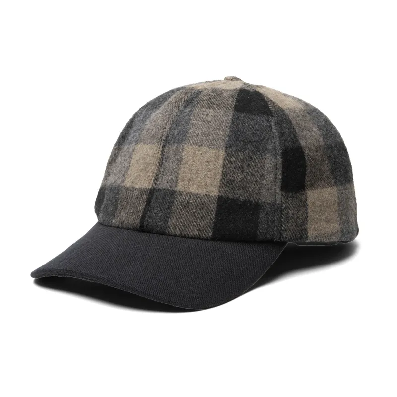 Plaid Ballcap with Solid Cotton Visor sold by Crown Cap