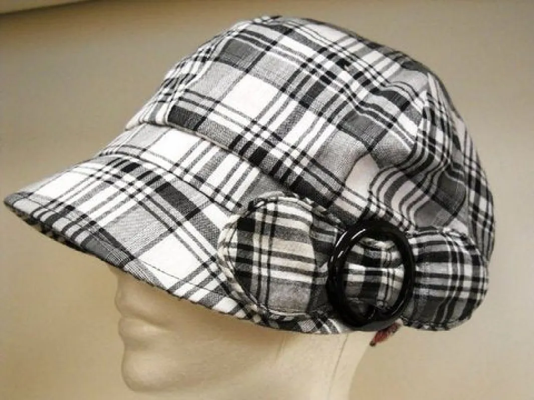 Cotton Plaid Cap sold by Crown Cap