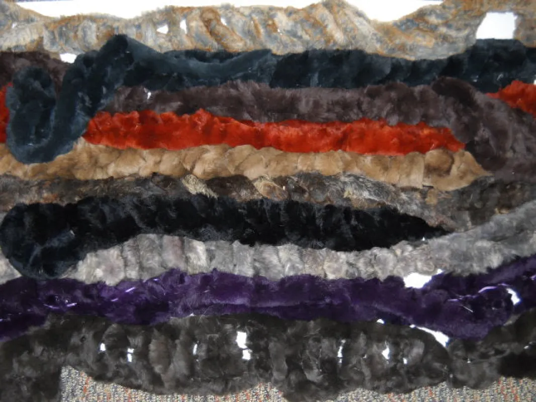 Knit Rex Rabbit Ladder Scarf sold by Crown Cap