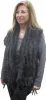 Crochet Shawl with Rabbit Fur sold by Crown Cap