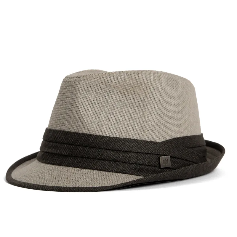 Linen Blend Fedora sold by Crown Cap