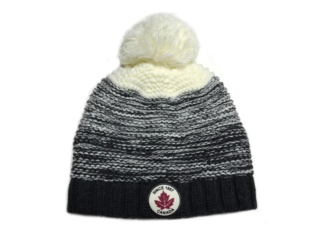 Knit Canada Beanie with Pom sold by Crown Cap