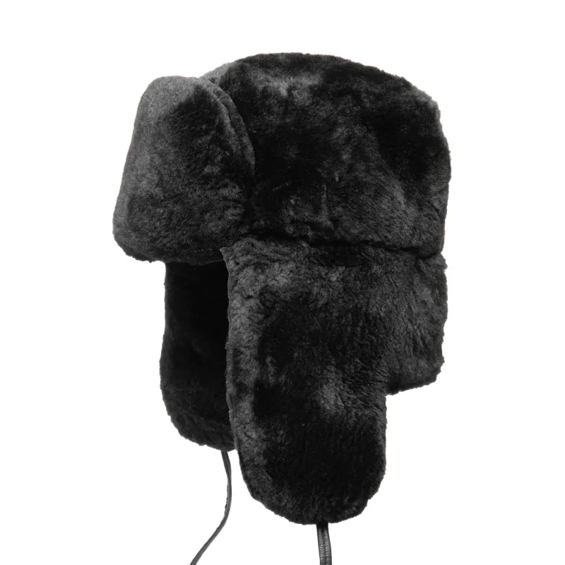 Sheared Beaver Russian Style Dyed Black sold by Crown Cap
