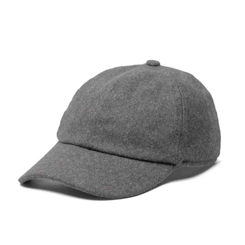 Low-Profile Melton Ball Cap with Ear Flaps sold by Crown Cap