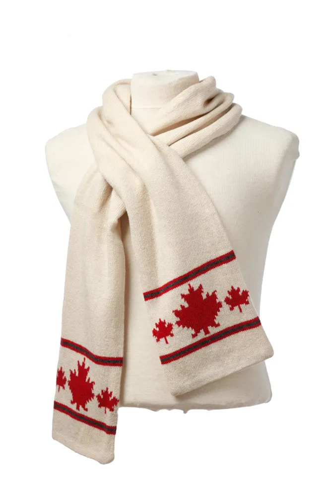 Knit Scarf with Fleece Lining - Canadiana Series sold by Crown Cap
