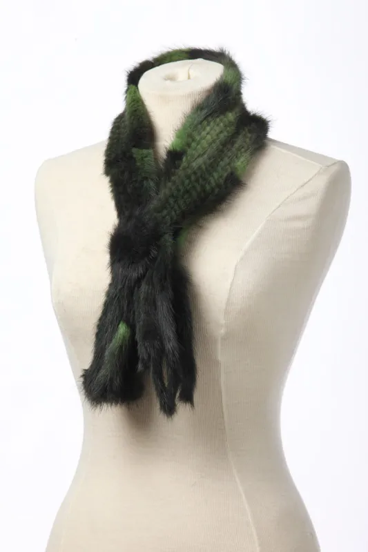 Knit Mink Scarf sold by Crown Cap
