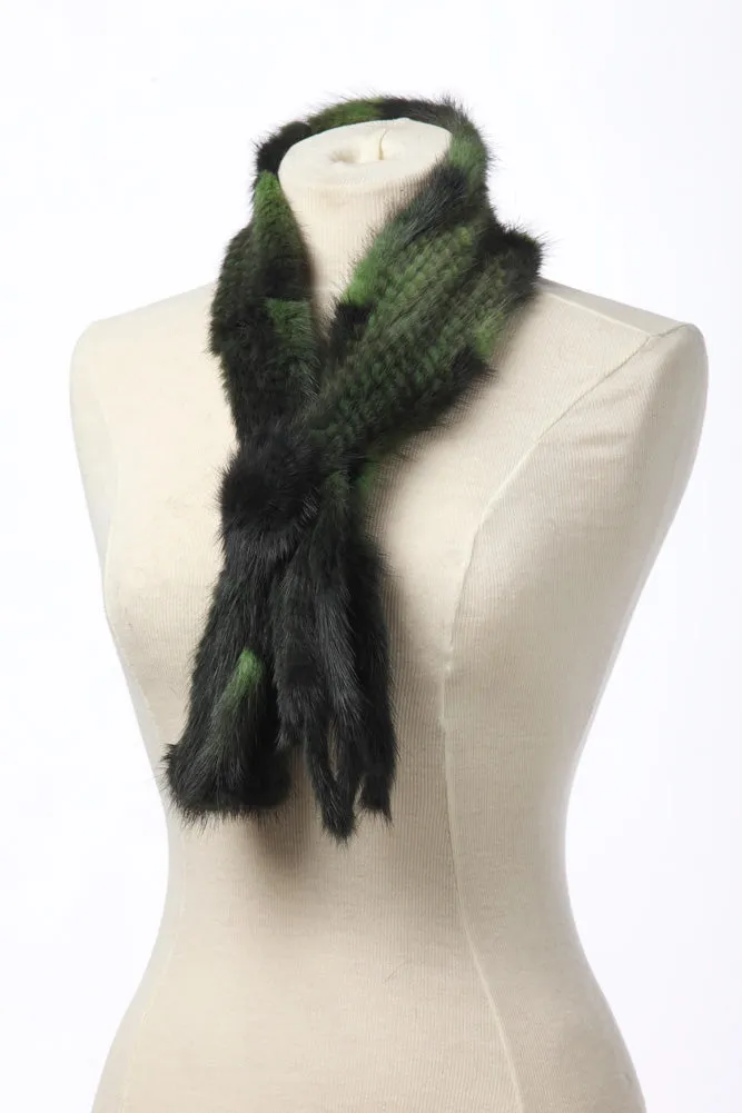 Knit Mink Scarf sold by Crown Cap
