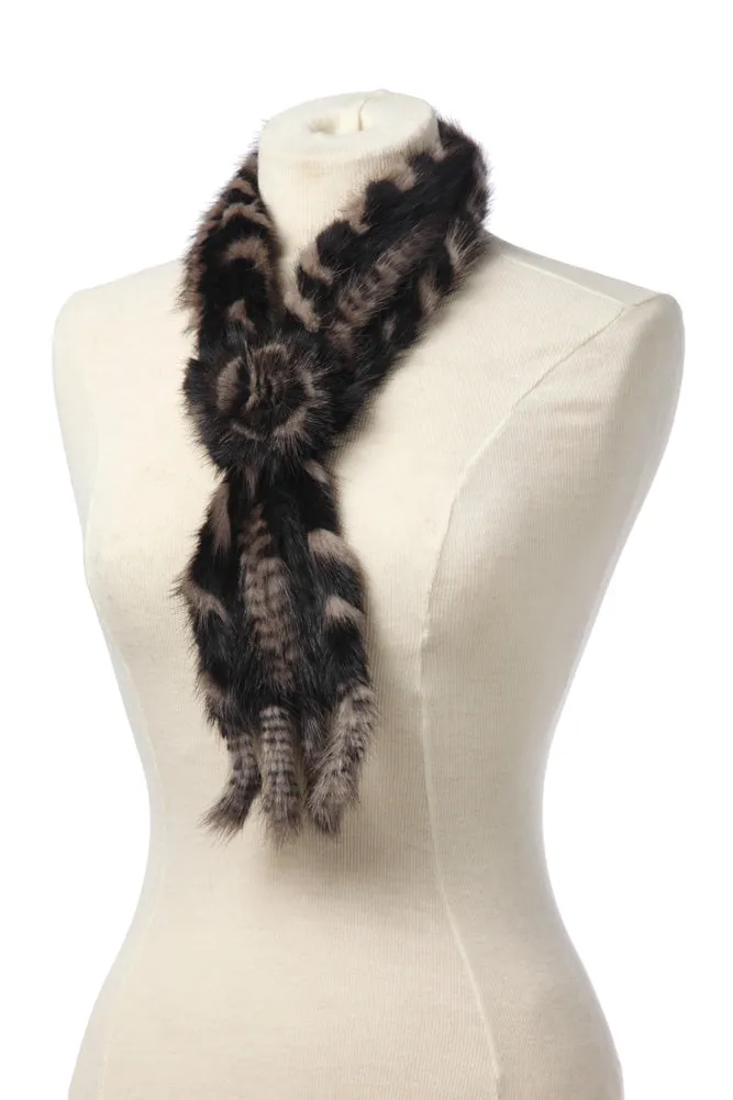 Knit Mink Scarf sold by Crown Cap