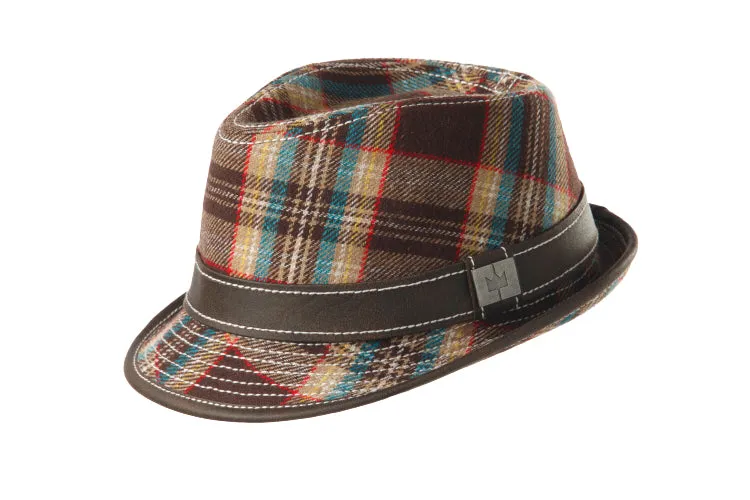 Plaid Fedora sold by Crown Cap product image thumbnail 2