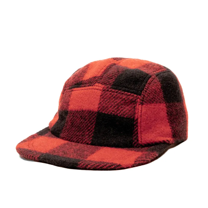 Wool Blend Buffalo Check Five Panel Cap sold by Crown Cap