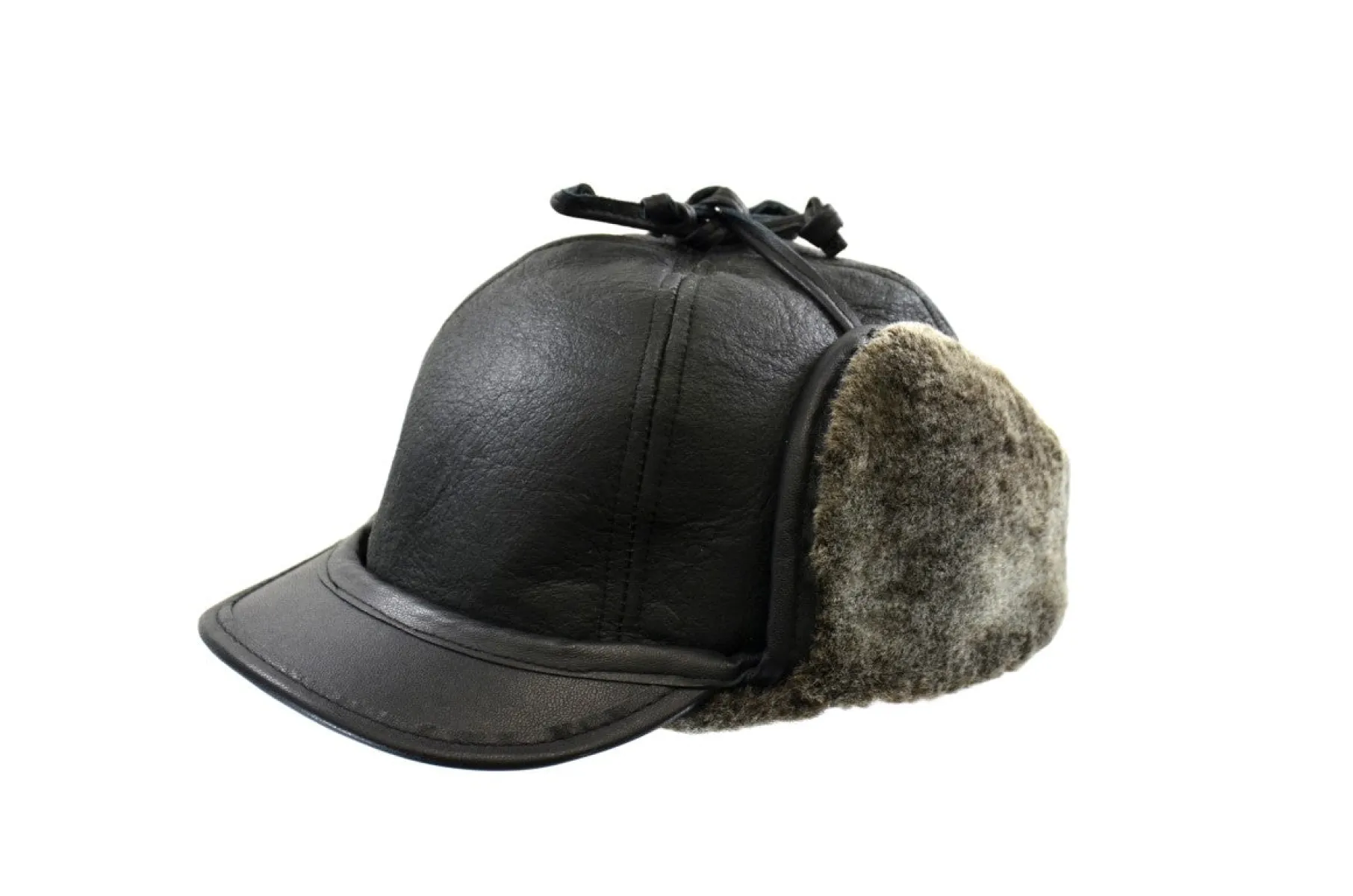 “The Drake” Peaked Shearling Hat sold by Crown Cap