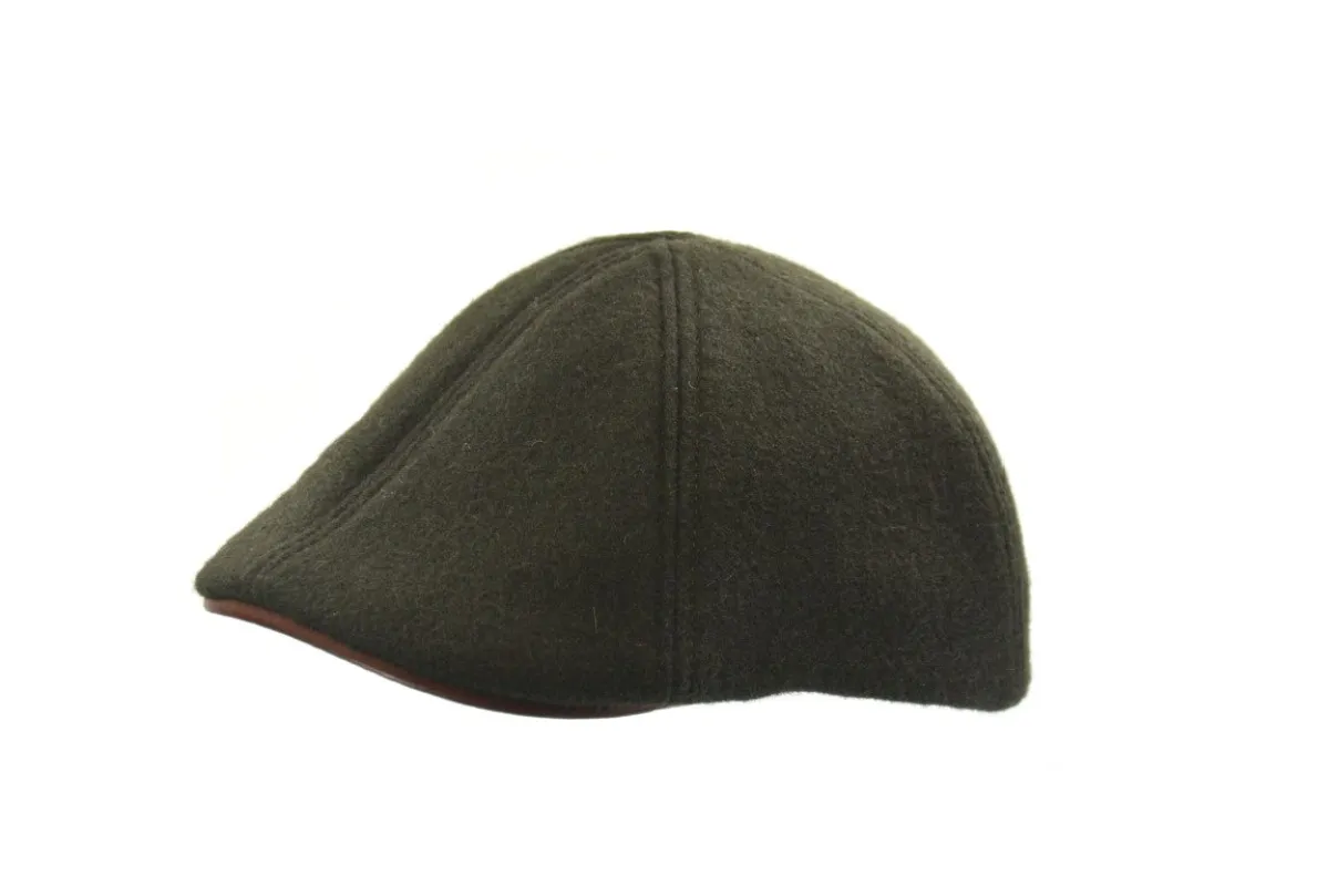 Melton Duckbill Ivy Cap with Leather Visor sold by Crown Cap