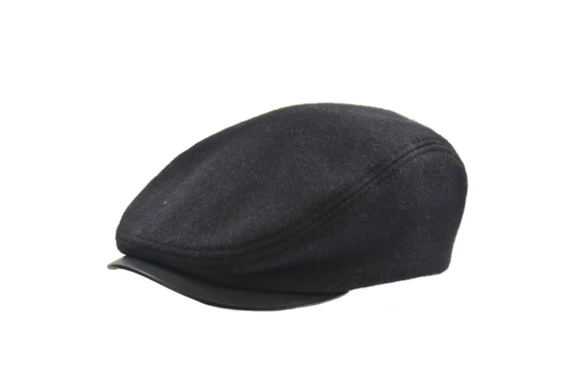Melton Ivy Cap with Leather Visor sold by Crown Cap
