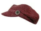 Wool Blend Boucle Biker Cap sold by Crown Cap