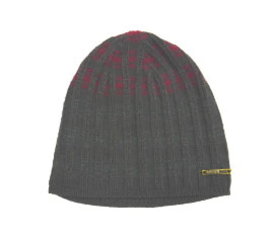 Tri Color Acrylic Knit Beanie made by Crown Cap