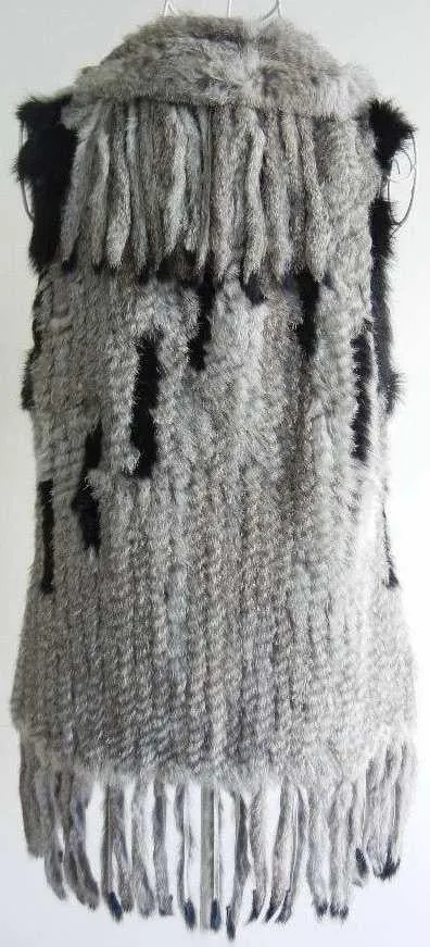 Rabbit Vest Shawl Collar sold by Crown Cap product image thumbnail 2