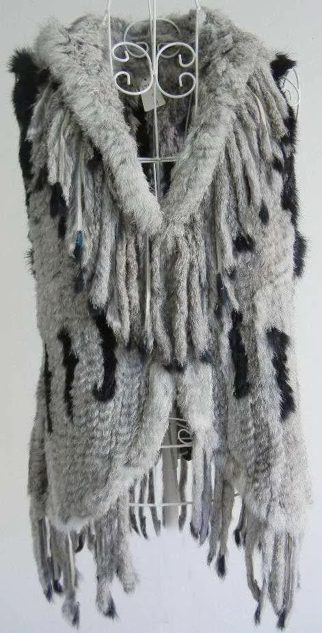 Rabbit Vest Shawl Collar sold by Crown Cap