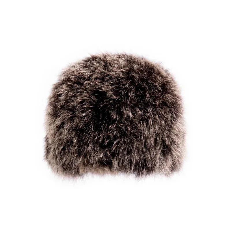 Knit Fox Fur Hat sold by Crown Cap