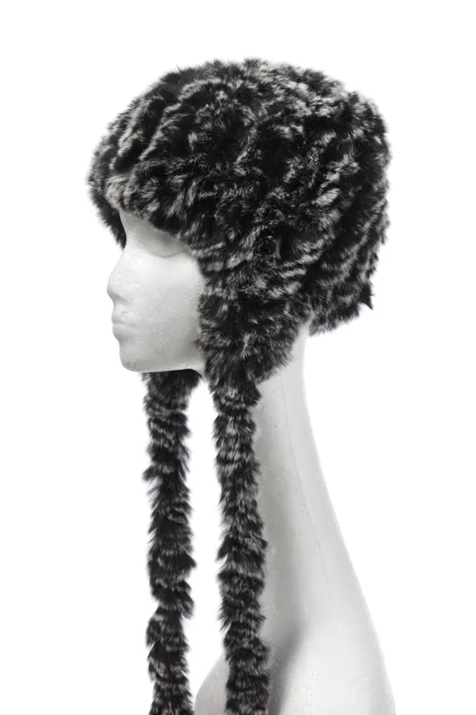 Knitted Rex Rabbit Ear Flap Cap sold by Crown Cap