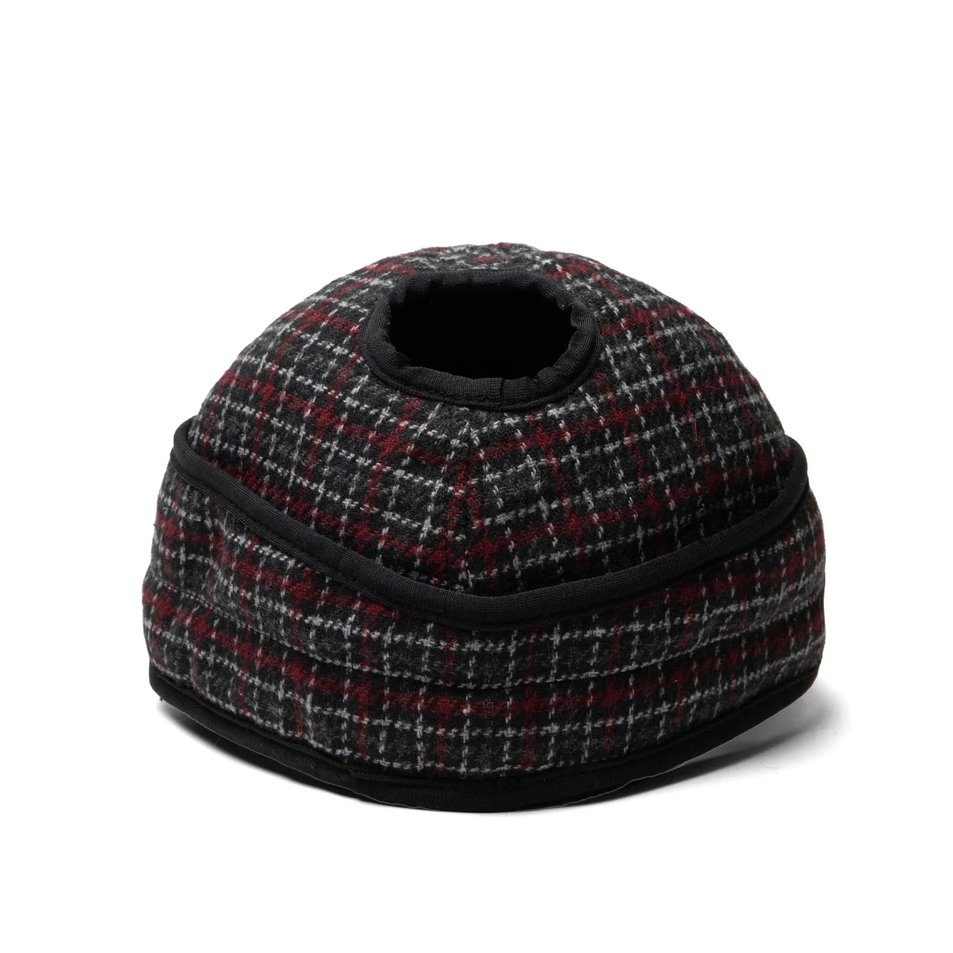 Wool Blend Plaid Railroad Hat with Ponytail Hole sold by Crown Cap product image thumbnail 3