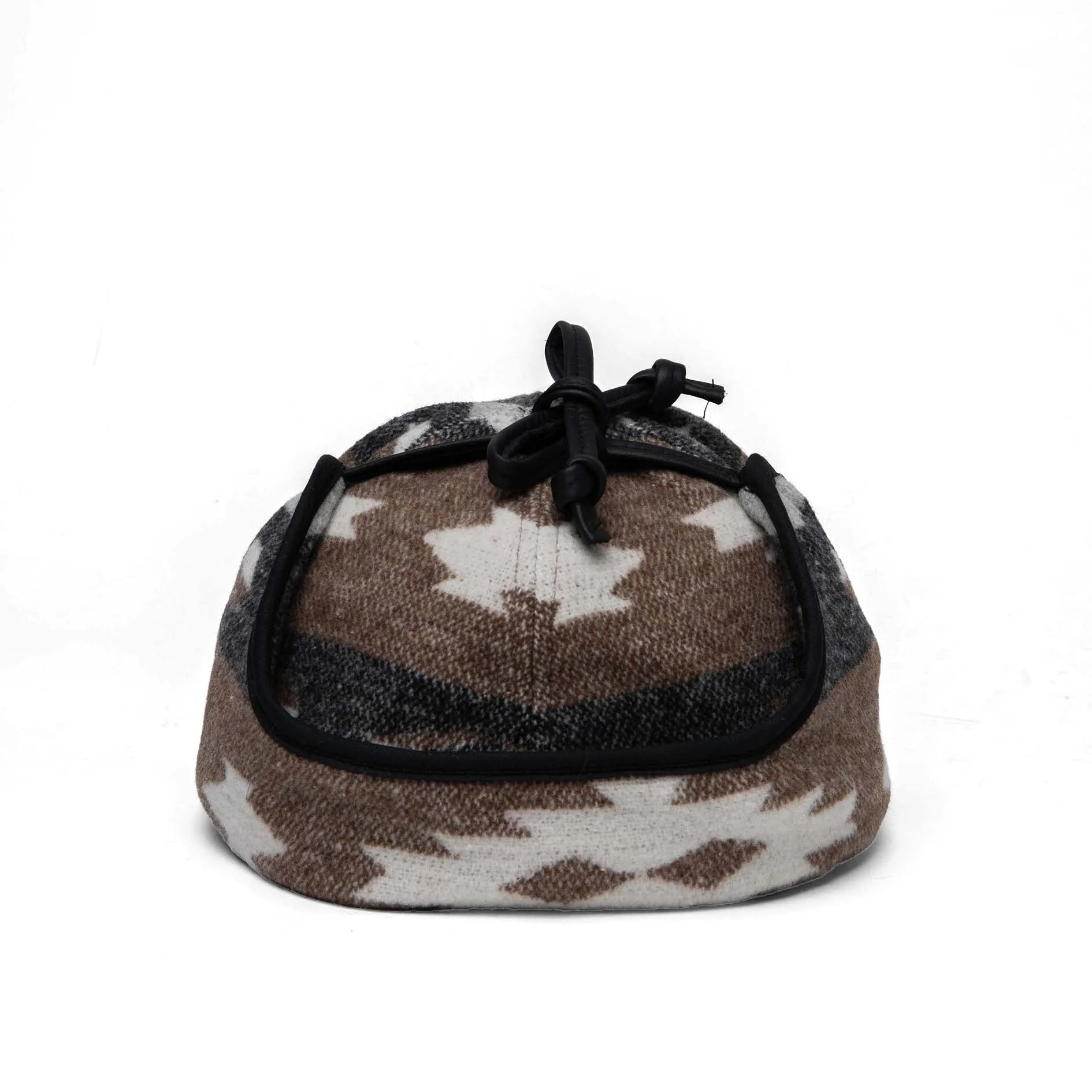 Dakota Tie-Up Cap with Fleece Lining sold by Crown Cap product image thumbnail 3