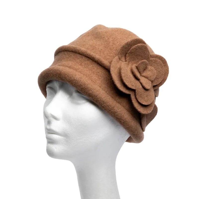 'The Petal' Soft Knit Wool Cloche made by Crown Cap