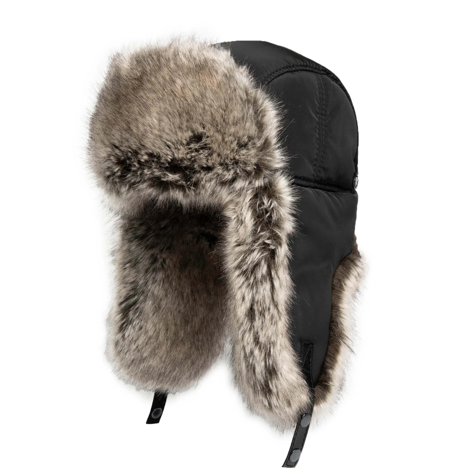 Faux Fur Aviator with Faux Leather Closure sold by Crown Cap product image thumbnail 5