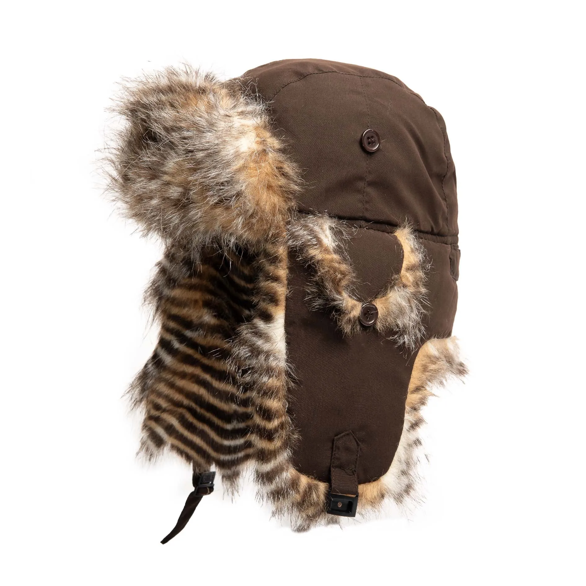 Limited Edition Finds-Faux Fur Tiger Print Aviator sold by Crown Cap