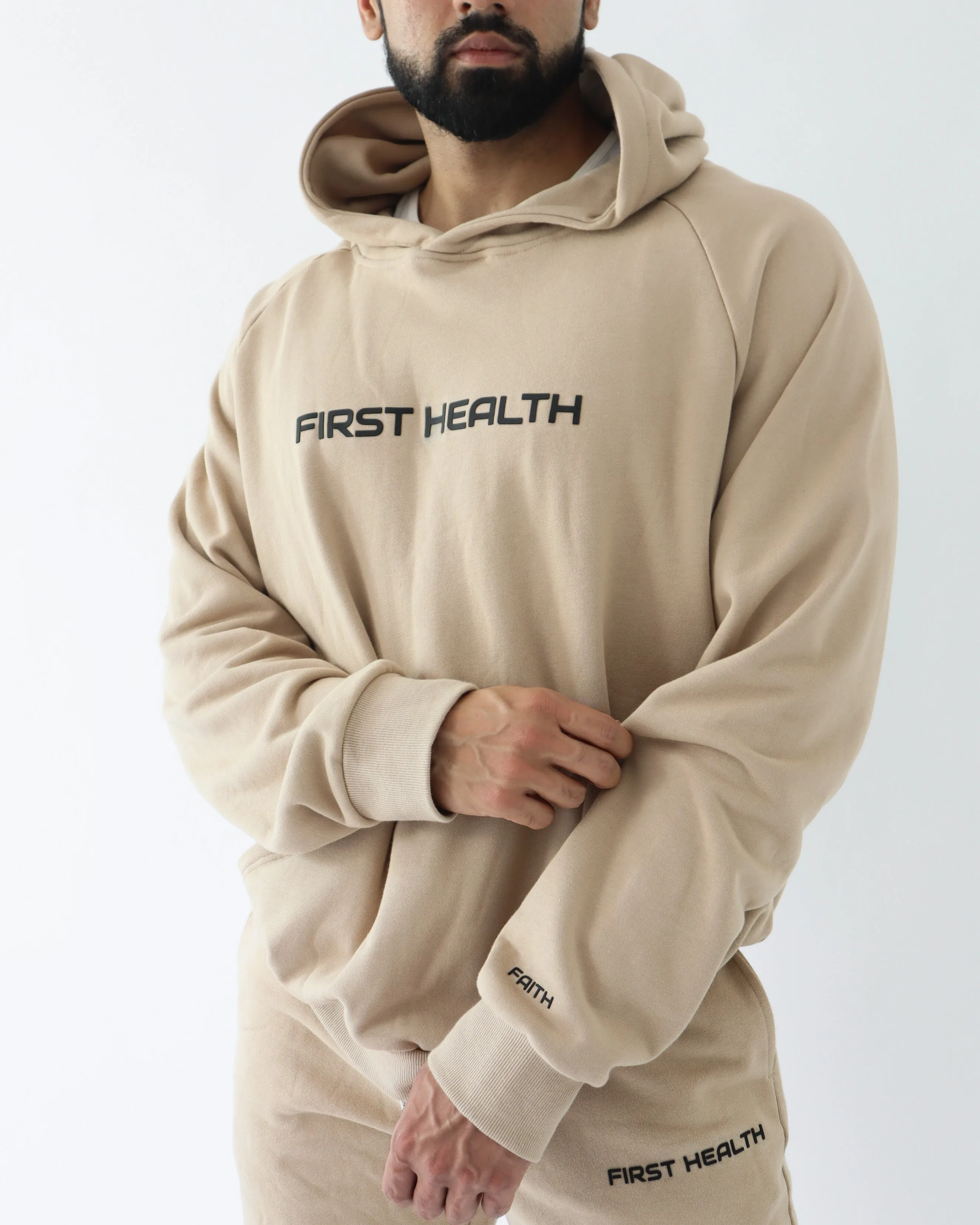 FAITH HOODIE - Cashew sold by First Health Apparel product image thumbnail 3