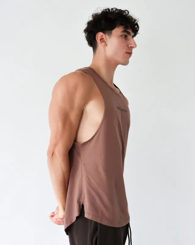 VITAL TANK TOP - Mocha sold by First Health Apparel