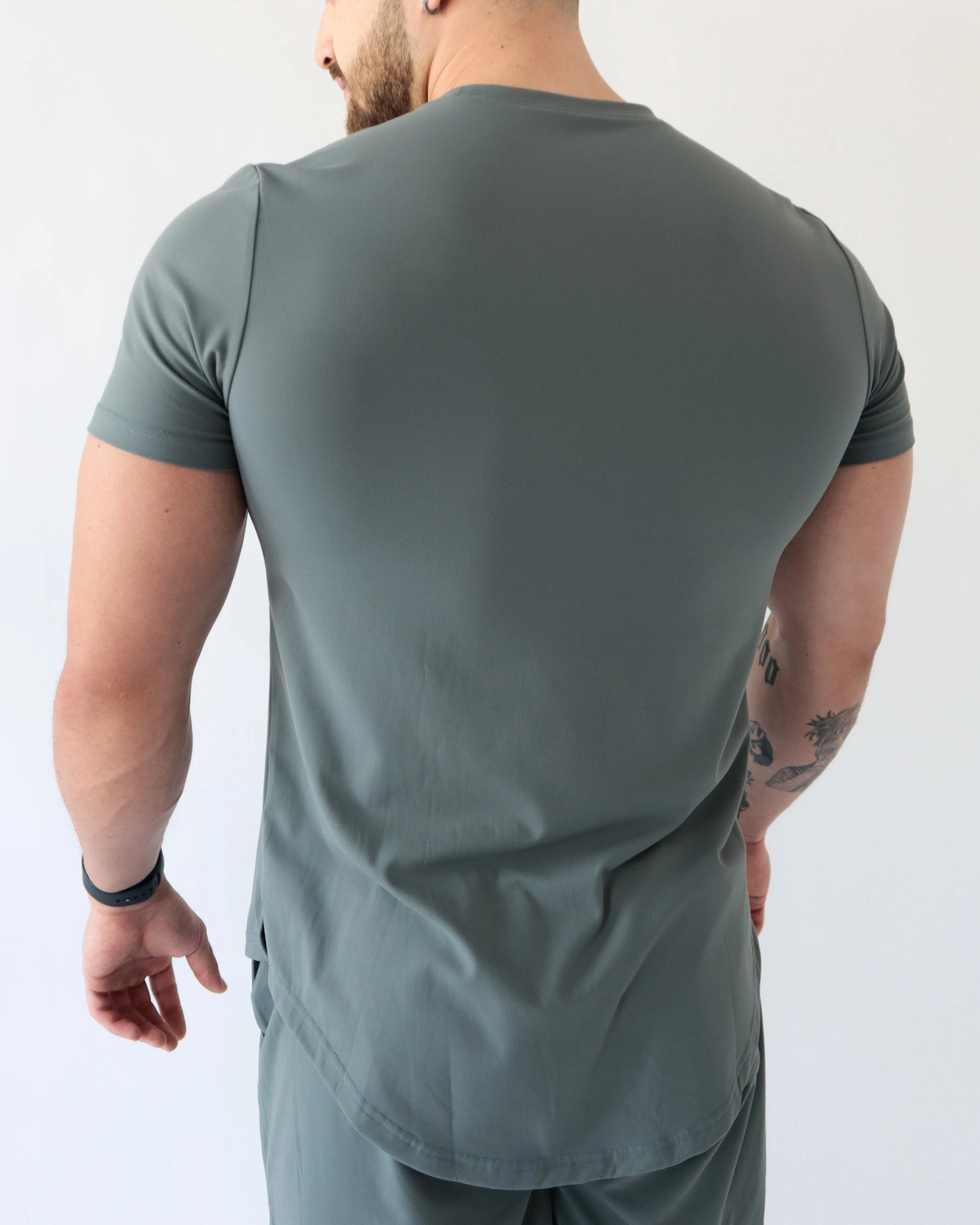 ELEVATE T-SHIRT - Shadow sold by First Health Apparel product image thumbnail 5