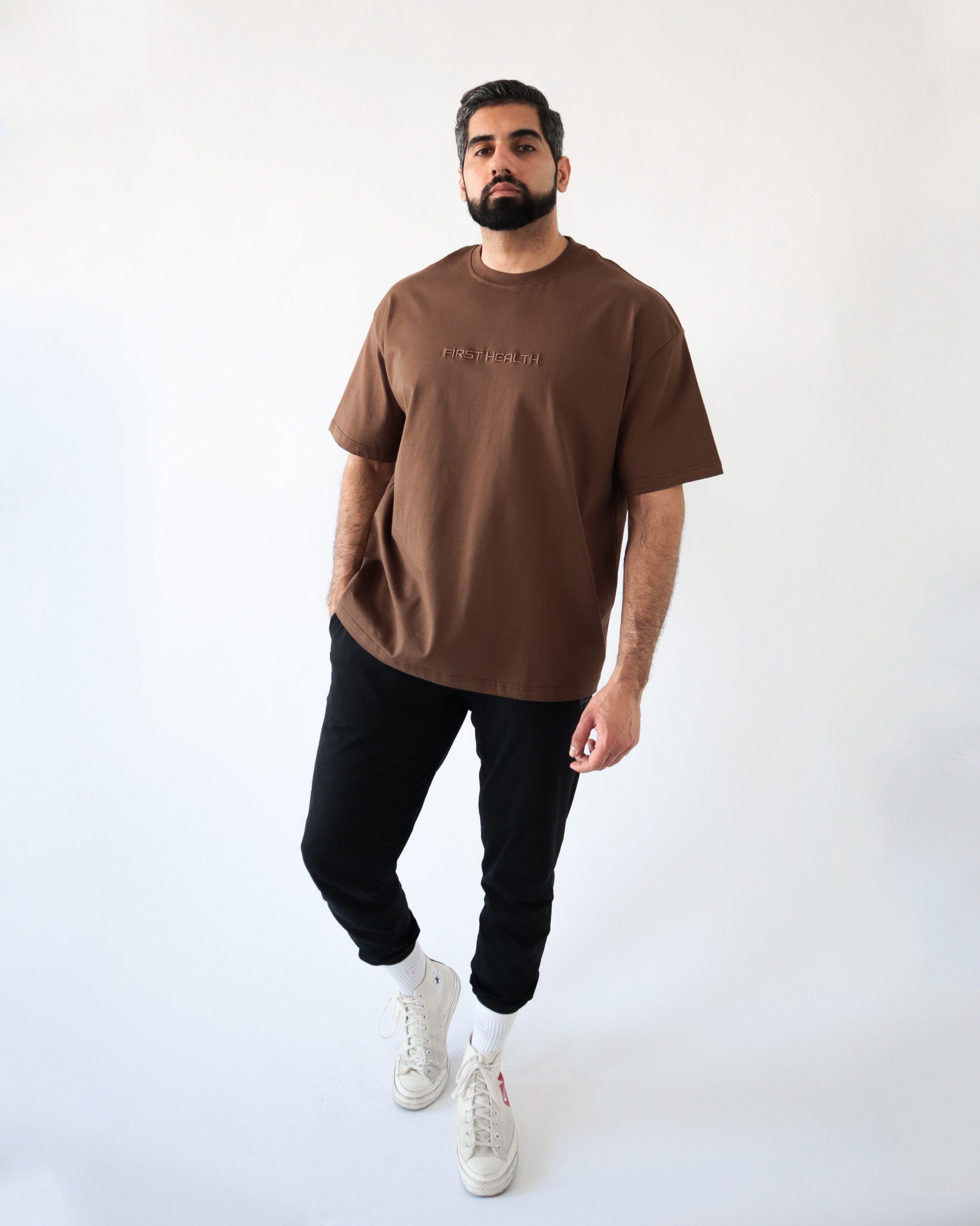 LEO T-SHIRT - Mocha sold by First Health Apparel product image thumbnail 3