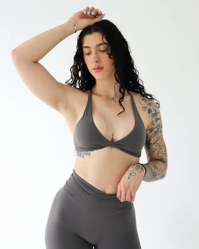 Onyx Sports Bra - Shark sold by First Health Apparel