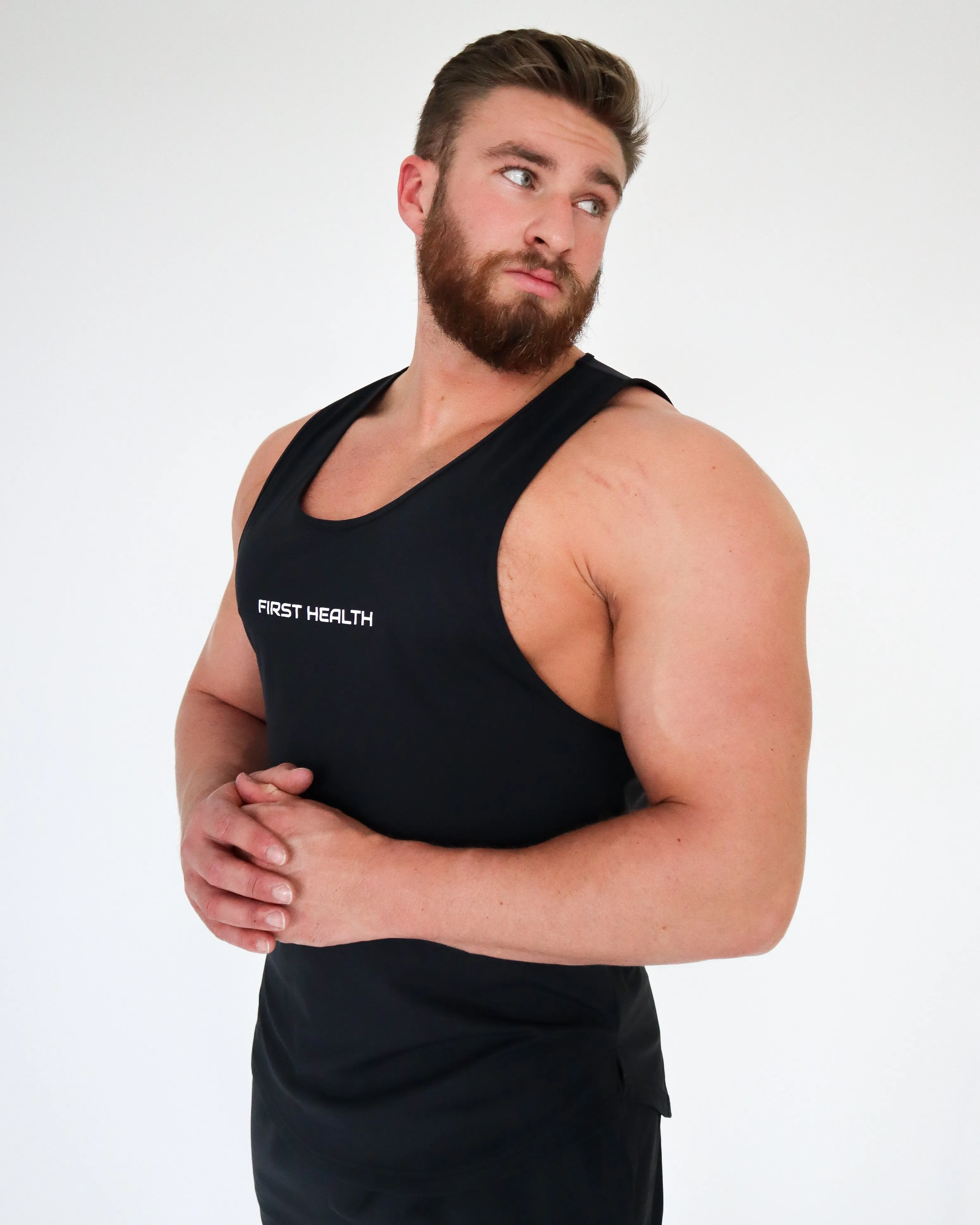 Performance Tank Top - Black sold by First Health Apparel product image thumbnail 2