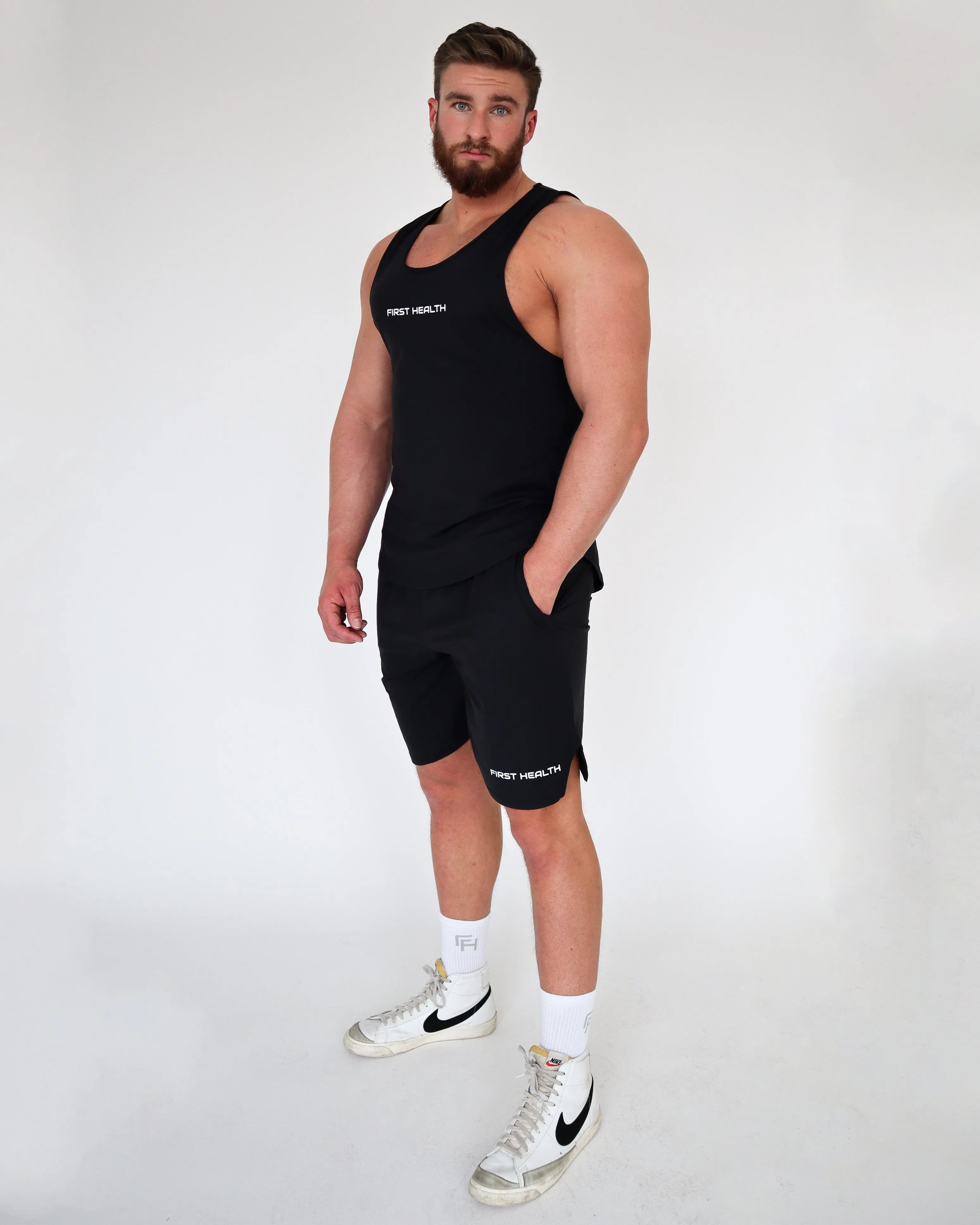 Performance Tank Top - Black sold by First Health Apparel product image thumbnail 3