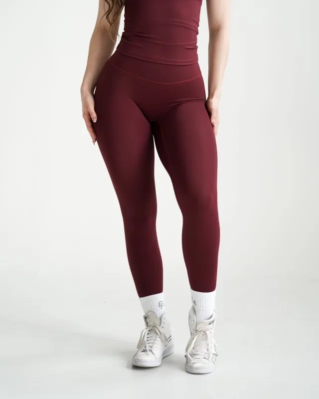 Impact Leggings 25” - Wine sold by First Health Apparel
