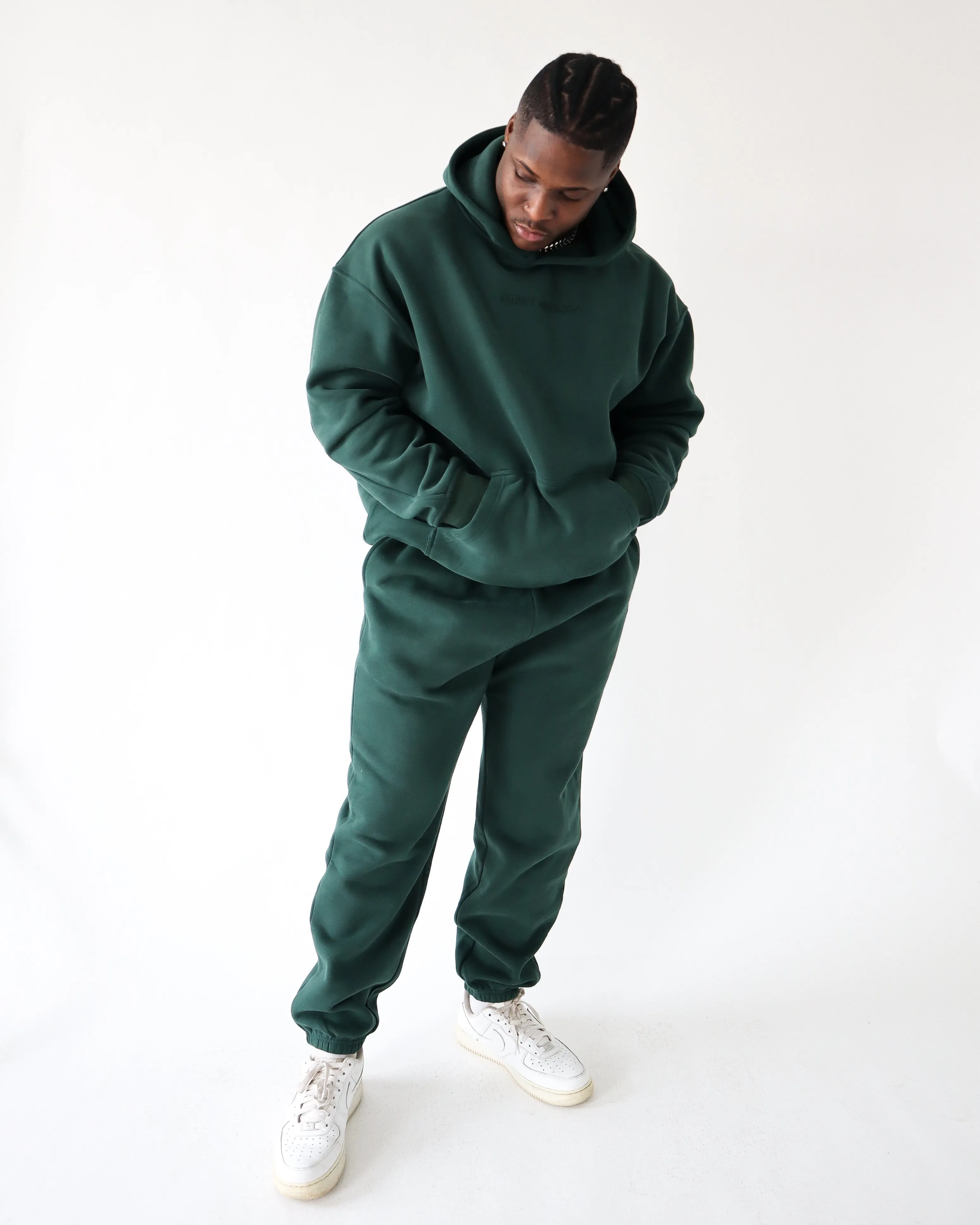 LOUNGE HOODIE - Forest sold by First Health Apparel product image thumbnail 3