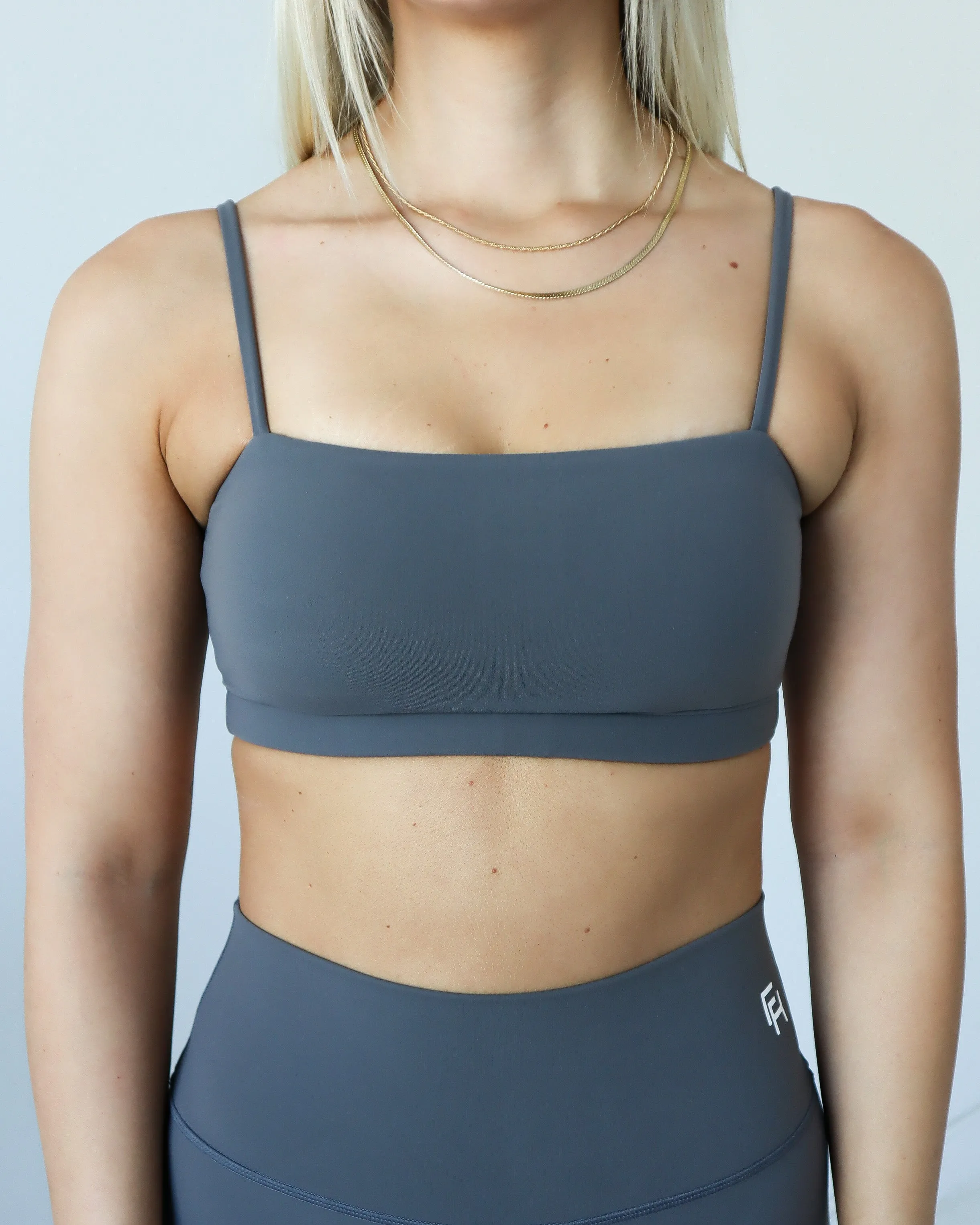 BANDEAU SPORTS BRA - Stone sold by First Health Apparel product image thumbnail 3
