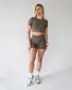 Enhance Cropped Tee - Cappuccino sold by First Health Apparel