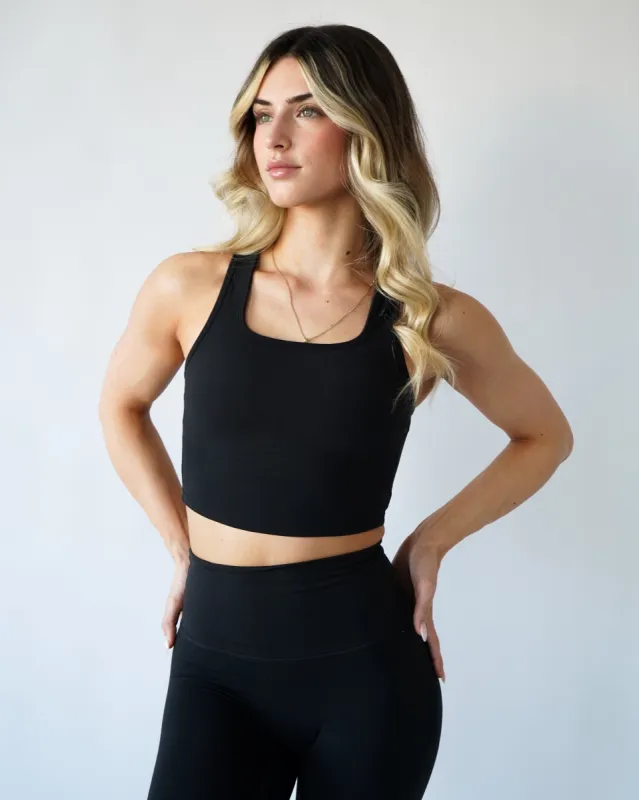 Performance Racerback Top -  Black sold by First Health Apparel