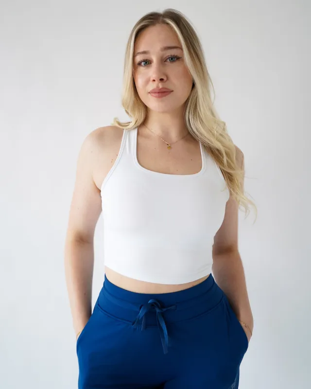 Performance Racerback Top - White sold by First Health Apparel