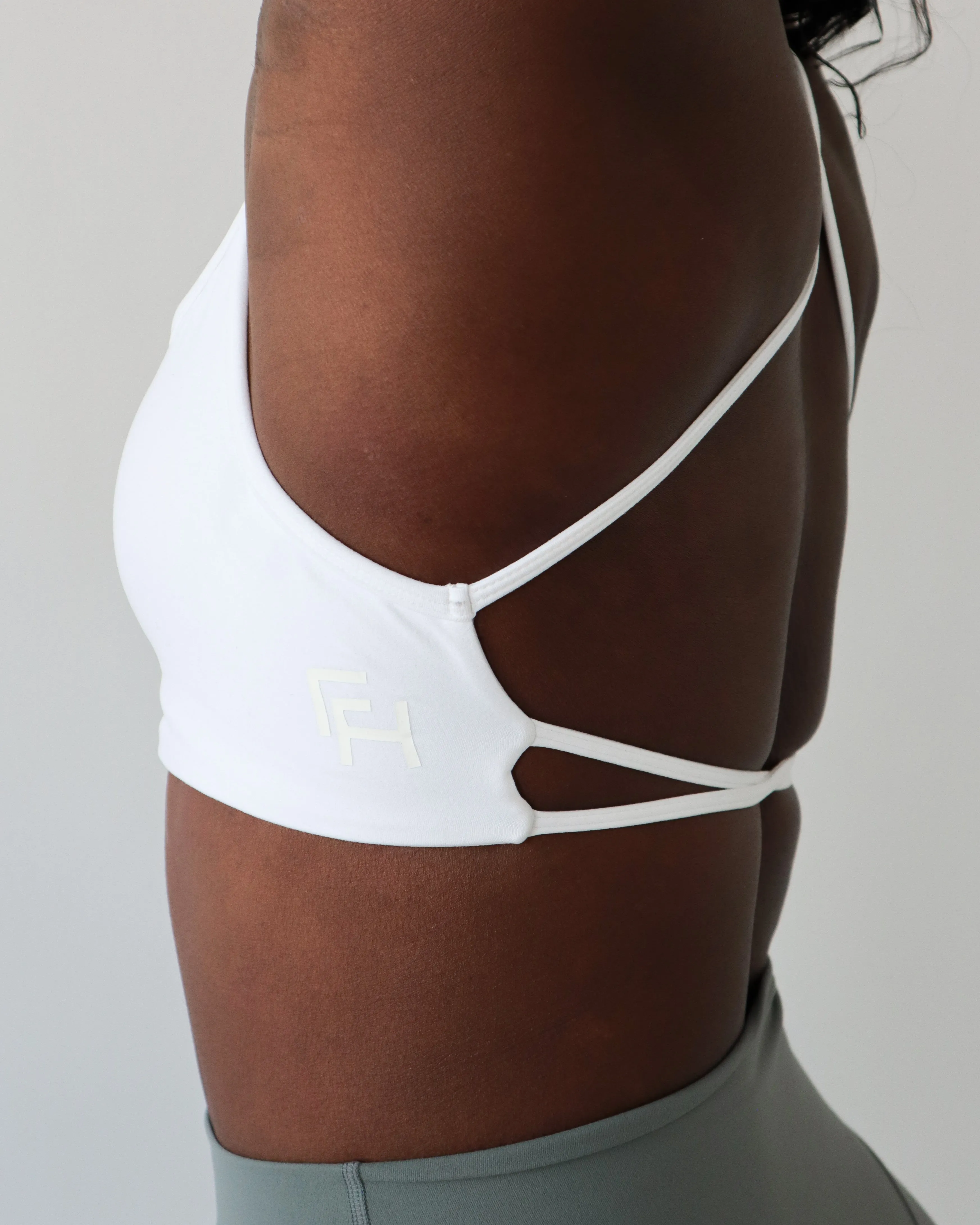 VITAL SPORTS BRA - White sold by First Health Apparel product image thumbnail 5