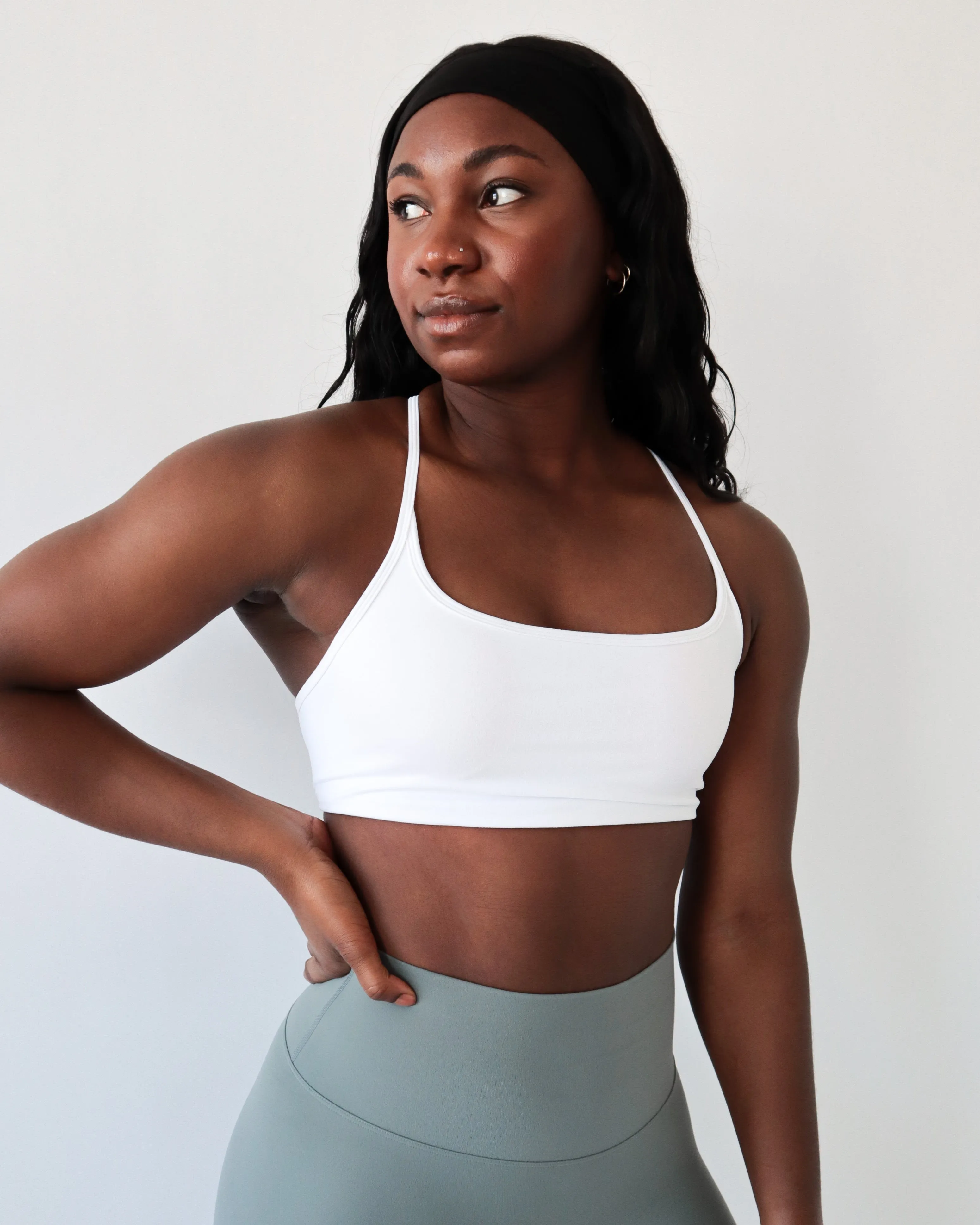 VITAL SPORTS BRA - White sold by First Health Apparel product image thumbnail 2