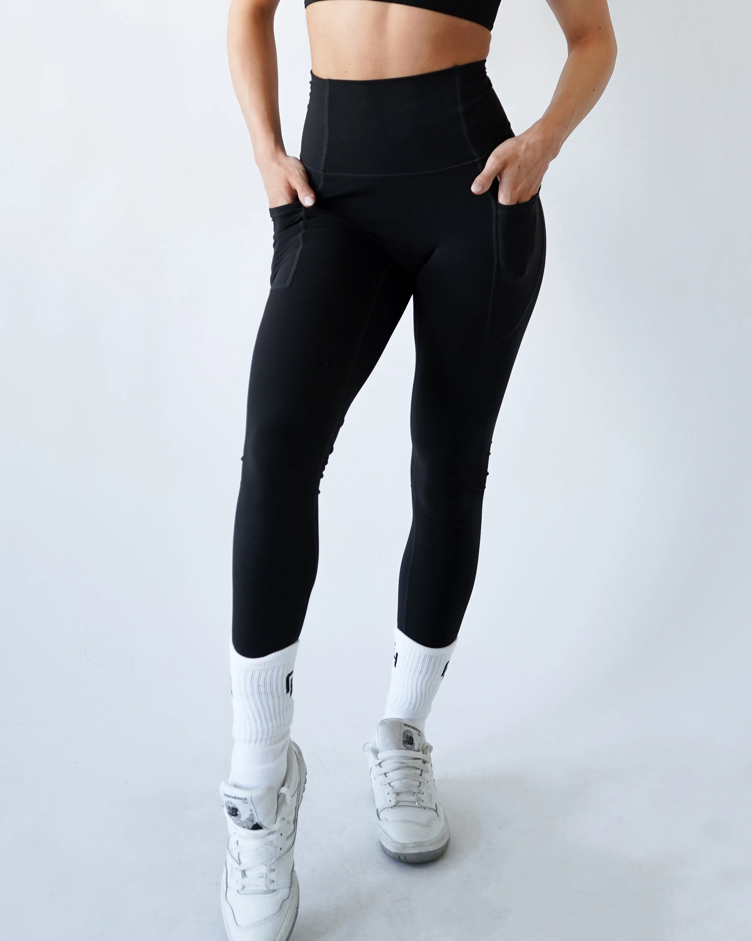 Performance Pocket Leggings - Black sold by First Health Apparel product image thumbnail 2