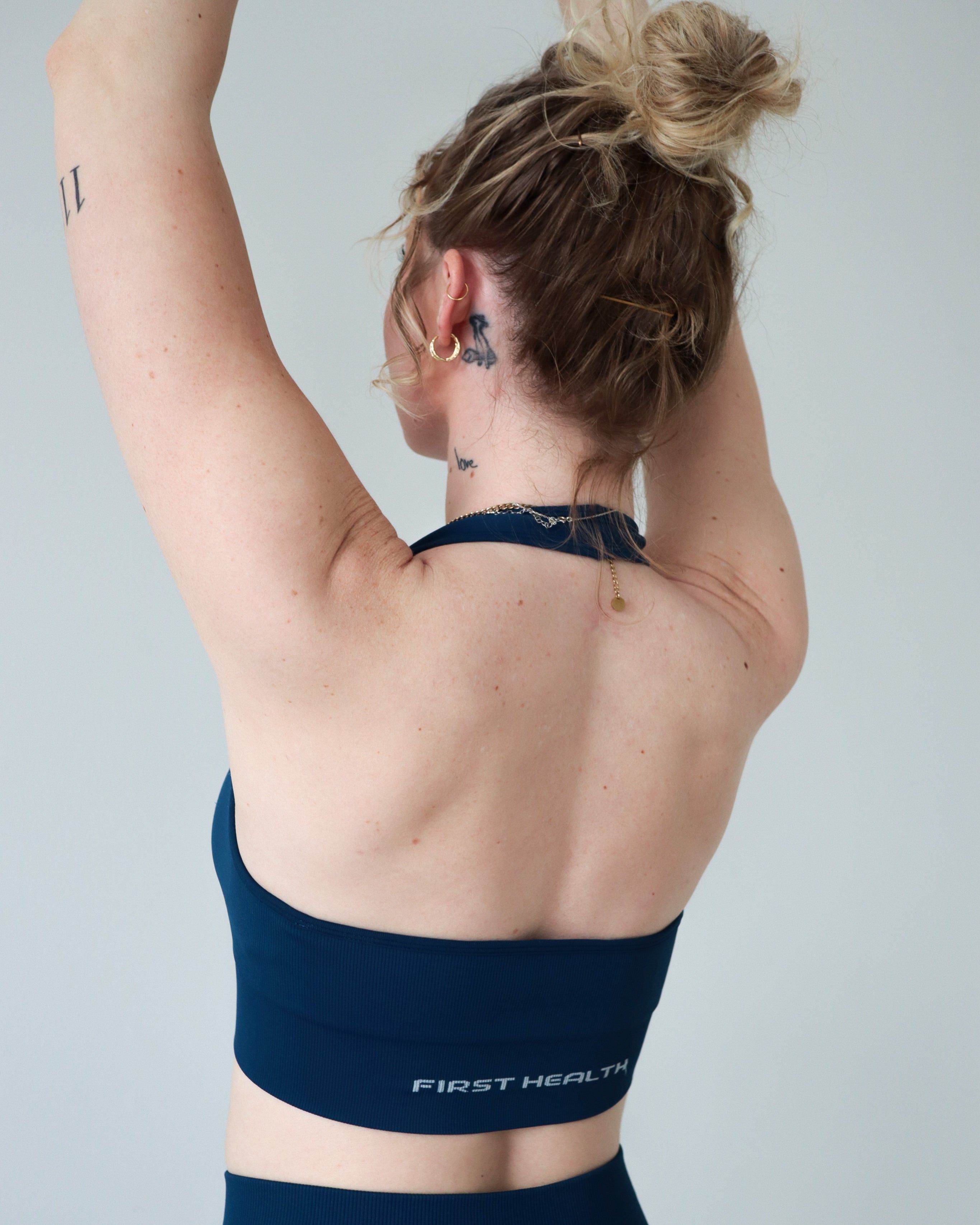 ENHANCE HALTER TOP - Azure sold by First Health Apparel product image thumbnail 5