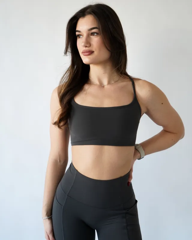 Core Sports Bra - Iron sold by First Health Apparel