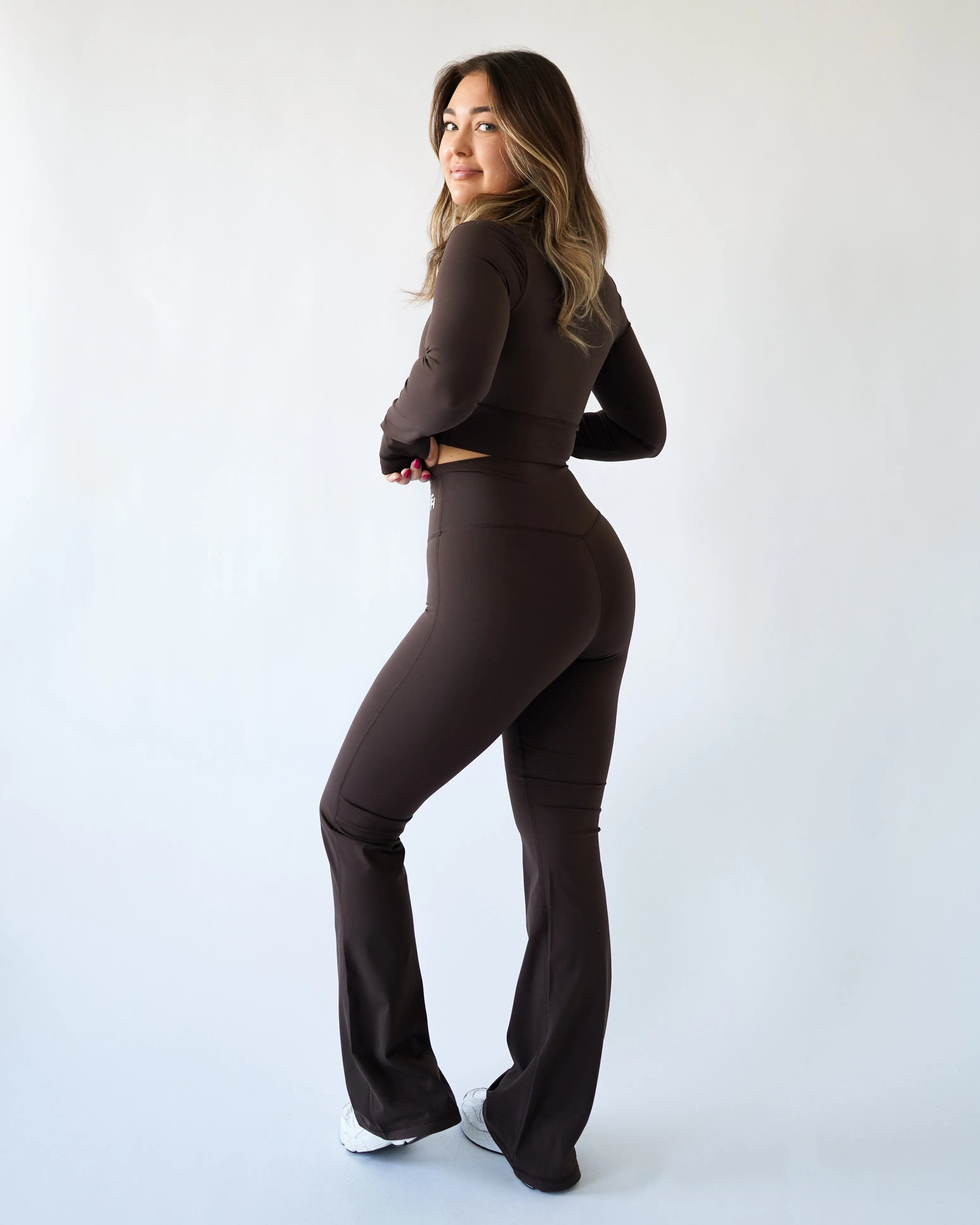 Onyx Flare Leggings - Teddy sold by First Health Apparel product image thumbnail 3