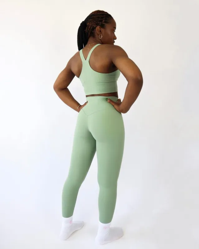 Onyx Leggings - Sage sold by First Health Apparel