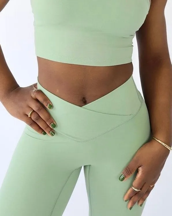 Onyx Leggings - Sage sold by First Health Apparel product image thumbnail 2