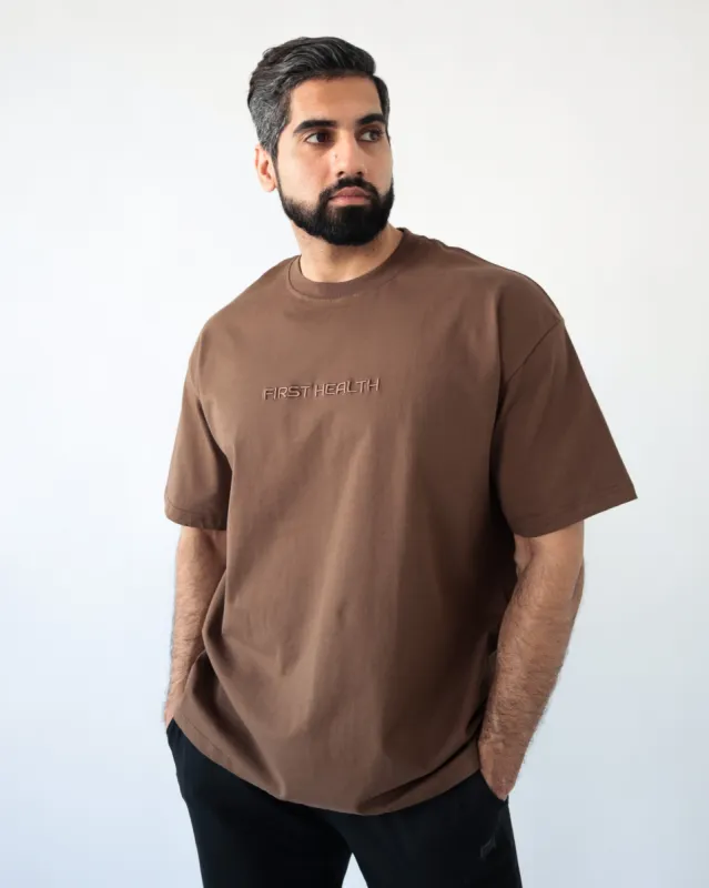 LEO T-SHIRT - Mocha sold by First Health Apparel